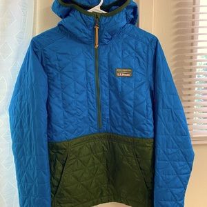 LL Bean insulated 3/4 pullover